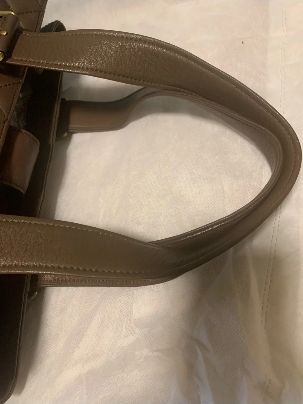 MCM Quilted Brown Leather Shoulder Bag Limited Edition - Picture 9 of 16